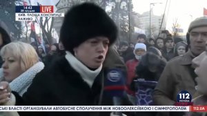 2014.12.28. Киев. Скажiть будьласка, чого ви зi смолоскипами прийли? - ШО???...