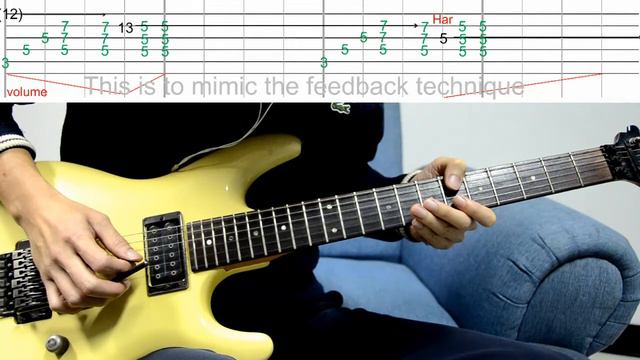 How to play: #1 Flying in a blue dream - Joe Satriani - beat-based Tab played with Metronome смотреть онлайн