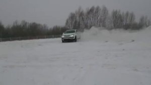 дрифт киа спортейдж 3 первый снег