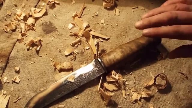 Саамский нож леуку или большой русский нож. Северный тесак