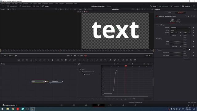 Anim curves в Davinci resolve