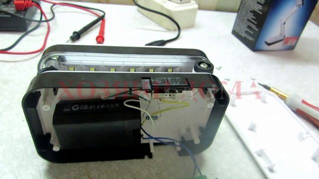 LED лампа настольная с аккумулятором СВ16708 Разбираем Тестируем Анализируем смотреть онлайн