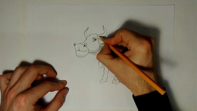 Учимся рисовать животных #2 Корова смотреть онлайн