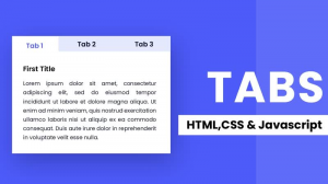 Как создавать вкладки с помощью HTML, CSS и Javascript ｜ How To Create Tabs With HTML, CSS Javascrip