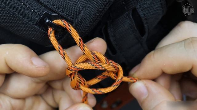 Темляк на бегунок молнии - узел из паракорда для темляка или на собачку молнии