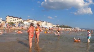 Пляж Черноморская зорька. Детский Лагерь Джемете Анапа 2022 август