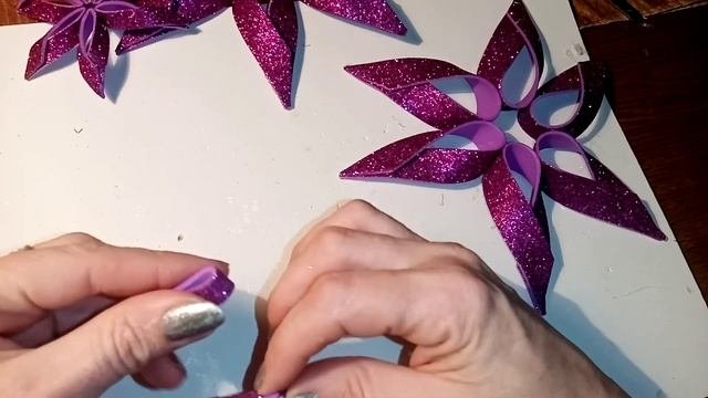 Новогодняя Звезда из фоамирана быстро и просто.
