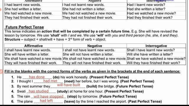 Doe English Worksheet 27 Date 25/10/2021 Tenses Best explanation смотреть онлайн