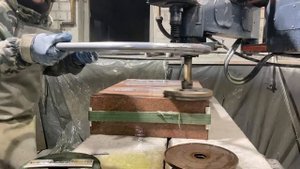 Полировка камня.