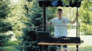 Лучший мангал с крышей и печкой для казана  "Тадж-махал"
