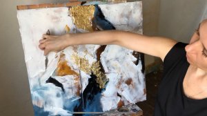 Мастер класс «Картина с поталью и фактурой за 40 минут»