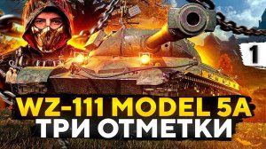 КИТАЙСКИЙ КРАСАВЧИК — Три отметки на WZ-111 model 5A. Серия 1 (87,23% старт)