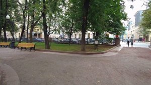 Патриаршие пруды Москва, прогулка по городу. Patriarch's Ponds Moscow, walking tour.