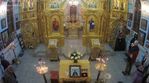 Вечернее богослужение с акафистом прп.Кукше Одесскому (видеокамера №1)