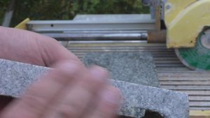 Режем гранит, толщина 28мм. Тест диска Diam Granite-Elite.