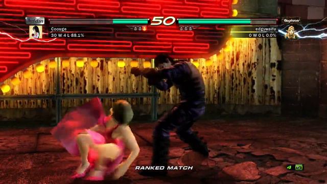 042 - Tekken 6 - Coouge (Anna Williams) vs edgywaifu (Dragunov) смотреть онлайн