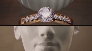 Jewelry ring advertisement - Personal project  / Реклама ювелирного кольца - Персональный проект