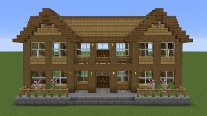 Майнкрафт - Как построить простой особняк. Minecraft