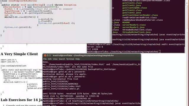 Simple Clients and Servers in Java смотреть онлайн
