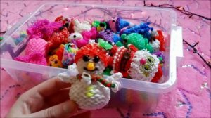Мои фигурки из резинок ❤Rainbow loom charm collection