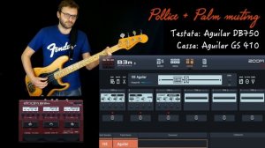 Zoom B3n tutte le Testata e Cassa con Fender Precision (Ampeg SWR Bassman Mark Bass Aguilar)