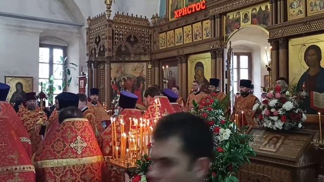 Успенский собор город Козельск Архиерейское богослужение