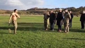 Военный танец Маори. Исполняют украинские военные.