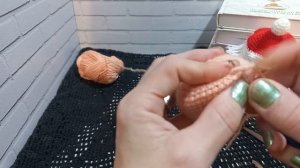 Закладка Дед Мороз крючком