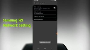 Samsung S21, S21+, S21 Ultra Network Setting Network Problem Solve