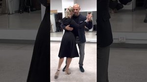 Tango lesson. Eleonora Kalganova & Tarik Marroushi: Double Wrap. Washington DC January 2023?