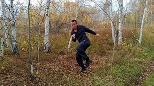 Тренировка по ушу на природе 215