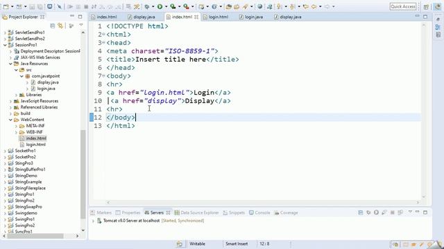 Java Servlet Login Logout смотреть онлайн