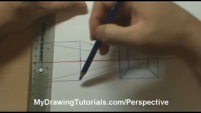 Linear Perspective Drawing Lesson 4/6 - How To Draw One Point Perspective - Drawing Backgrounds смотреть онлайн