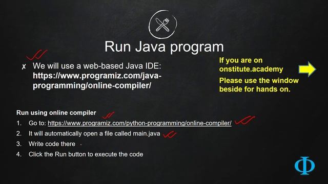 3a Execute JavaCode Online