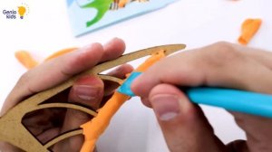 Наборы для лепки с легким пластилином "Динозавры" от Genio Kids