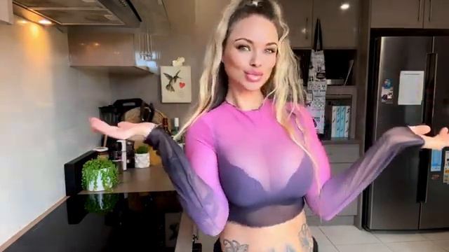PINK Mesh Vs White Flower See Through TOPS Try-On Haul - EllieKarrx #fashion #style #outfit #Girl