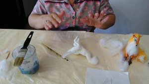 Ватная игрушка Лиса. Мастер класс. Часть 2.mp4