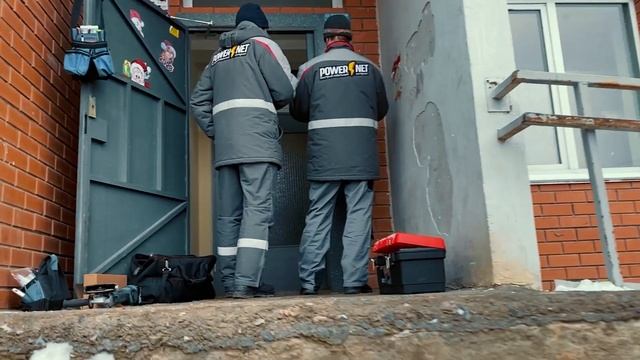 Установка умного домофона Powernet