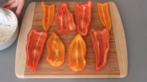 Фаршированный перец с беконом из духовки. Gefüllte Paprika mit Bacon. Recipe for Bacon-Wrapped.