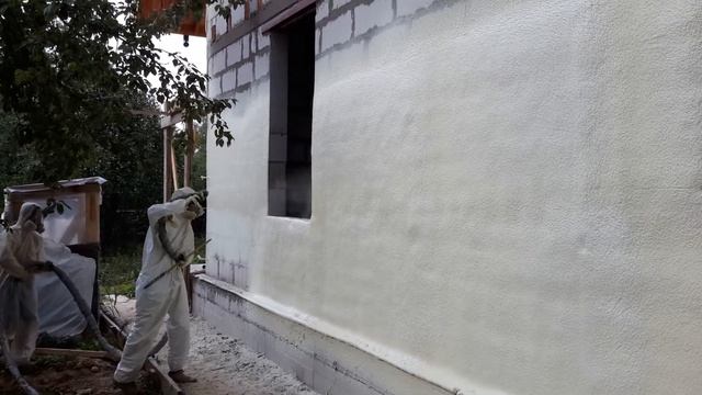 Утепление кирпичного дома пенополиуретаном ППУ! смотреть онлайн