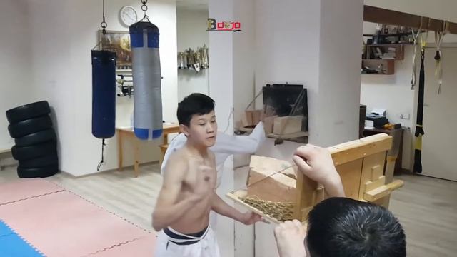 B Dojo tamashiwari. Разбивание твердых предметов смотреть онлайн