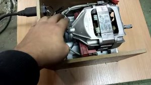 Подключение двигателя от стиралки и использования его как точила ОСТОРОЖНО