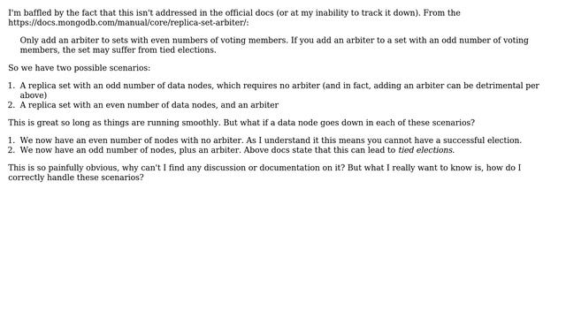 MongoDB replica set node failure without arbiter (2 Solutions!!) смотреть онлайн