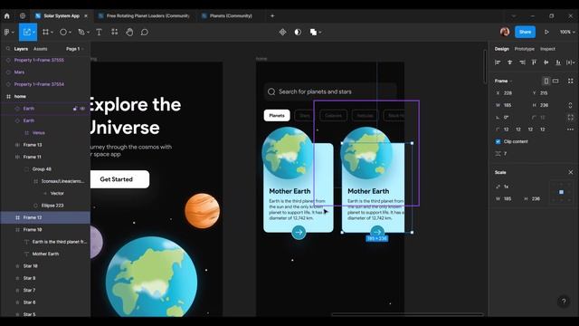 Designing a Space App From Scratch in Figma