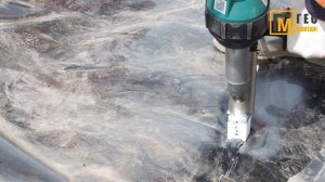 Гидроизоляция накопителя с помощью геомембраны