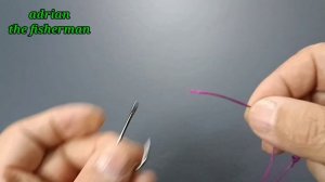 How to tie two hooks into one thread