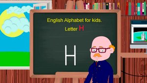 Английский алфавит - буква H | Учим  английский алфавит| Развивающее видео для детей