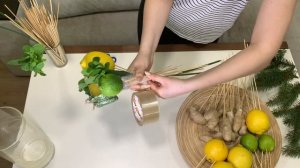 Съедобный букет к чаю / букет из лимонов / мастеркласс / DIY / букет для подруги (12+)