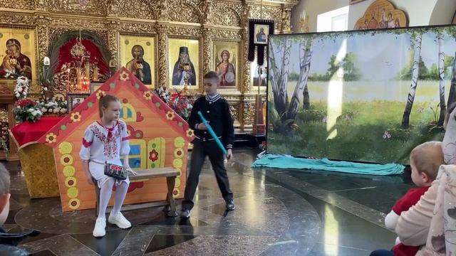 Сценка на Пасху. Воскресная школа храма Феодоровской иконы Божией Матери г. #ГорячийКлюч
