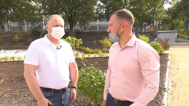 Благоустройство сквера на Лермонтова подходит к концу смотреть онлайн